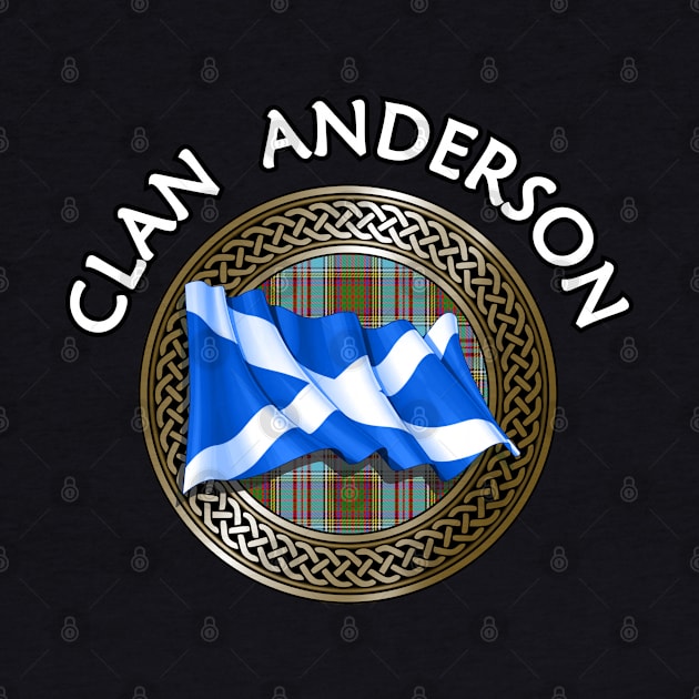 Clan Anderson Crest & Tartan Knot by Taylor'd Designs